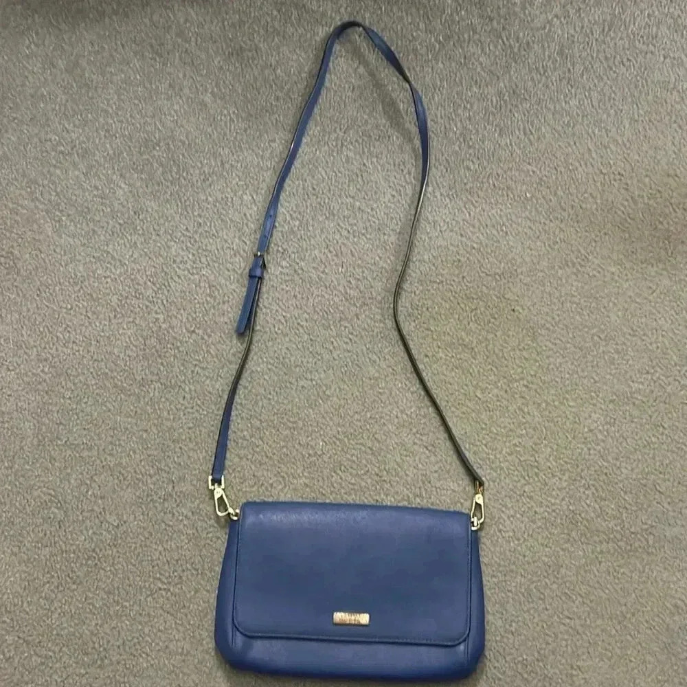 Kate Spade Blue Crossbody Bag with additional chain strap